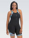 Traje de Baño para Mujer Aquatard Ziper al Frente con Copas Jammer Serenity Dolfin